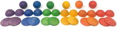 Grapat jouet rond en bois - jeu sensoriel coloré pour enfants