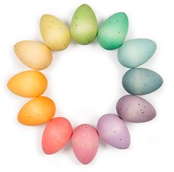 Grapat jouet en bois Happy eggs - set de jeu coloré