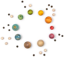 Grapat jouet en bois univers ensemble planètes 40 pièces