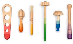Grapat houten gereedschappen speelgoedset creatief spel