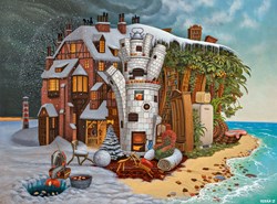 Castorland puzzel kerstmis - Art Collection Christmas Eve Madeira 2000 stukjes