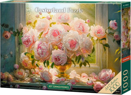 Castorland puzzle Hot Summer Peonies - 1000 pièces fleurs-2