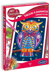 Sentosphère Diamond Canvas Uil knutselset schilderij dieren
