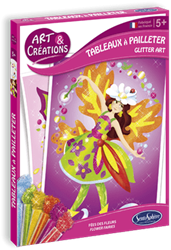 Sentosphère knutselset glitter elfjes voor kinderen - creatief speelgoed
