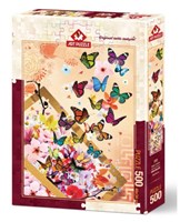 Art Puzzle puzzle Schmetterlinge - 500 pièces carton coloré-2