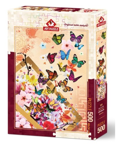 Art Puzzle puzzel Schmetterlinge - 500 stukjes karton kleurrijk-2