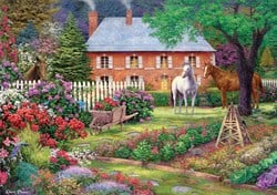 Art Puzzle legpuzzel Equestrian Garden - 1500 stukjes - kleurrijk puzzelplezier