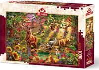 Art Puzzle puzzle Enchanted Forest - 1000 pièces animaux-2