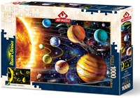 Art Puzzle puzzel Neon zonnestelsel 1000 stukjes educatief-2