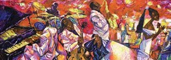 Art Puzzle legpuzzel panorama The Colors of Jazz 1000 stukjes puzzel