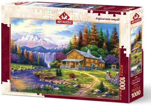 Art Puzzle legpuzzel Sunset in the Mountains - 1000 stukjes landschap-2