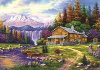 Art Puzzle legpuzzel Sunset in the Mountains - 1000 stukjes landschap