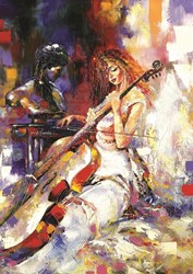 Art puzzel The Cellist - 500 stukjes