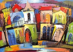 Art puzzel The Fairytale Houses - 500 stukjes