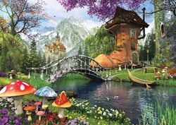 Art puzzel Dominic Davison: The Old Shoe House - 1000 stukjes