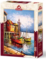 Art Puzzle legpuzzel The Orange Port - 500 stukjes - kleurrijk puzzelplezier-2