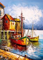 Art Puzzle legpuzzel The Orange Port - 500 stukjes - kleurrijk puzzelplezier
