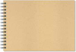 Artgecko schetsboek A4 landschap 150gr 40 vel wit - duurzaam tekenpapier