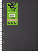 Artgecko schetsboek A4 bruin spiraal 220gr 35 vel duurzaam papier