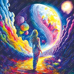 Magnolia puzzel Astral Visit - legpuzzel 1023 stukjes multicolor