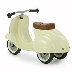 Ambosstoys PRIMO Scooter trottinette rétro enfant crème avec pneus pleins