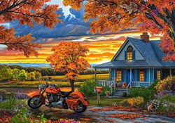 Castorland legpuzzel herfst rit - 500 stukjes puzzel volwassenen