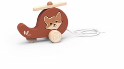 Speedy Monkey houten trekhelikopter speelgoed - kleurrijk en educatief