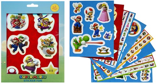van der Meulen Super Mario stickerset - 8 vellen - decoratie stickers-2