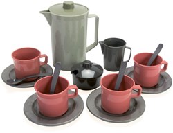 Dantoy Green Bean koffieset - duurzaam speelgoed koffieservies 17-delig