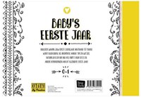 Image Books baby invulboek O'Baby eerste jaar hardcover geel-3