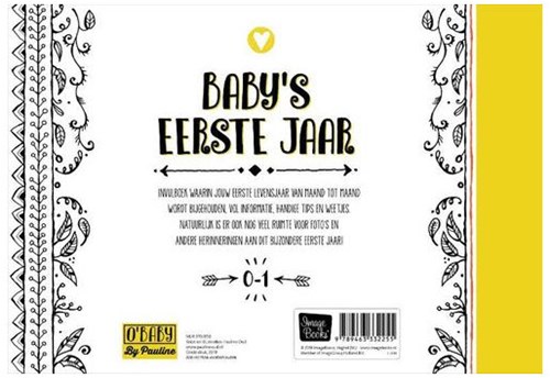 Image Books baby invulboek O'Baby eerste jaar hardcover geel-3