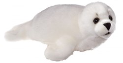 Heunec knuffel babyzeehond pluche 28cm wit speelgoed