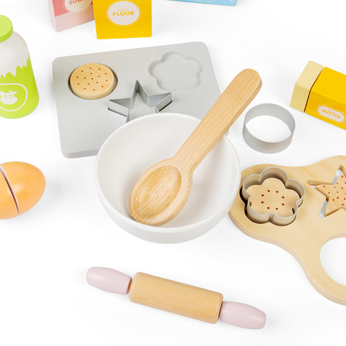 BigJigs jouet en bois set de pâtisserie biscuits - jouet éducatif de cuisine-2