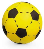 Adriatic voetbal foam rood 20cm - zachte speelbal voor kinderen