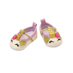 Heless poppen ballerina schoenen eenhoorn glitters 38-45cm