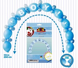 Globos arche de ballons baby shower garçon bleu set décoration 64 pièces