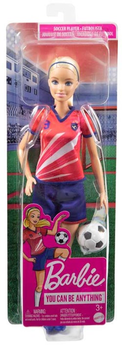 Mattel Barbie Voetballer pop - sport speelgoed voor kinderen