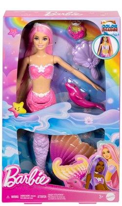 Mattel Barbie Zeemeermin pop - Kleurveranderend haar - Barbie fantasie speelgoed