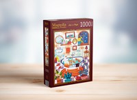Magnolia puzzel badtijd - 1000 stukjes legpuzzel voor volwassenen-2