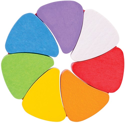 Bigjigs Houten Regenboogblaadjes