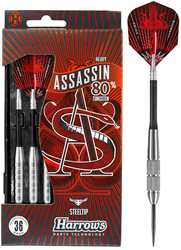 Harrows fléchettes à pointe acier Assassin 80% tungstène 32g set