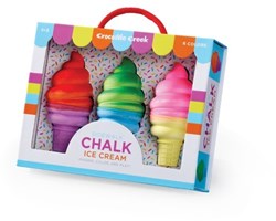 Crocodile Creek stoepkrijt ijsjes set - kleurrijk buitenspeelgoed 3+
