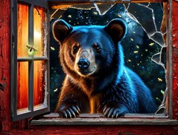 SunsOut legpuzzel Bear and Fireflies - 500 stukjes puzzel