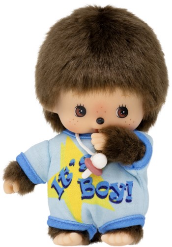 Monchhichi knuffel Bebichhichi romper jongen 16cm pop-2