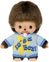 Monchhichi knuffel Bebichhichi romper jongen 16cm pop