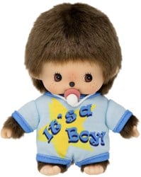 Monchhichi knuffel Bebichhichi romper jongen 16cm pop