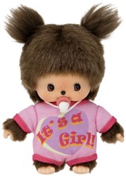 Monchhichi pop Bebichhichi romper It's a Girl 16cm speelgoedpop