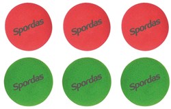 Megaform springy rackets speelgoed set - 6 vervangballen kunststof