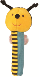 Fiesta Crafts peluche abeille jouet Bee Squeakaboo multicolore