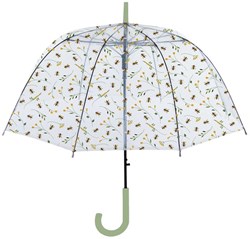 Esschert Design paraplu bijenprint transparant Ø83cm regenaccessoire